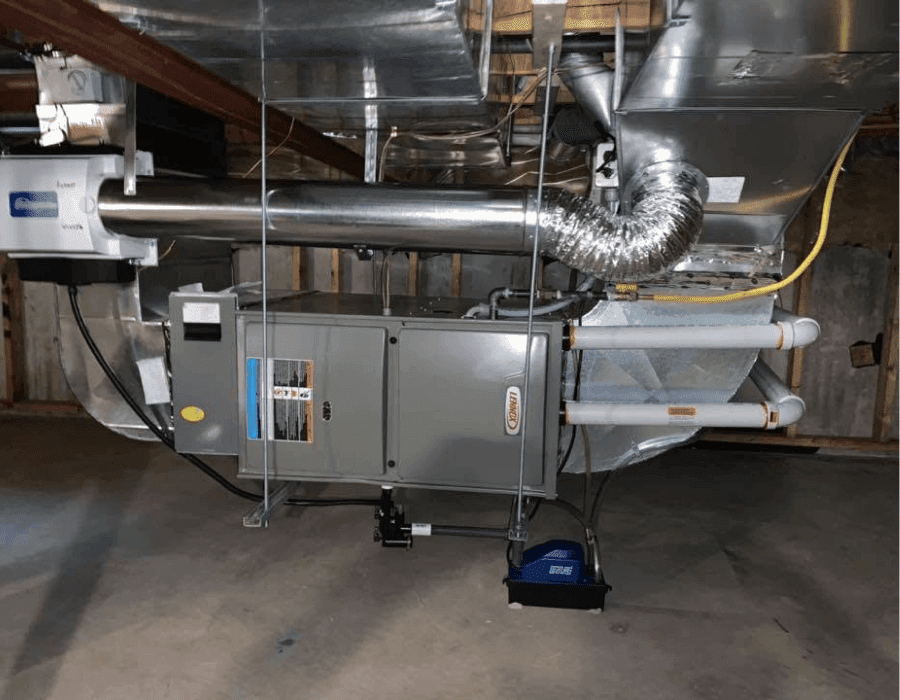 Furnace and ductwork installation serviced by Colair in Ottawa