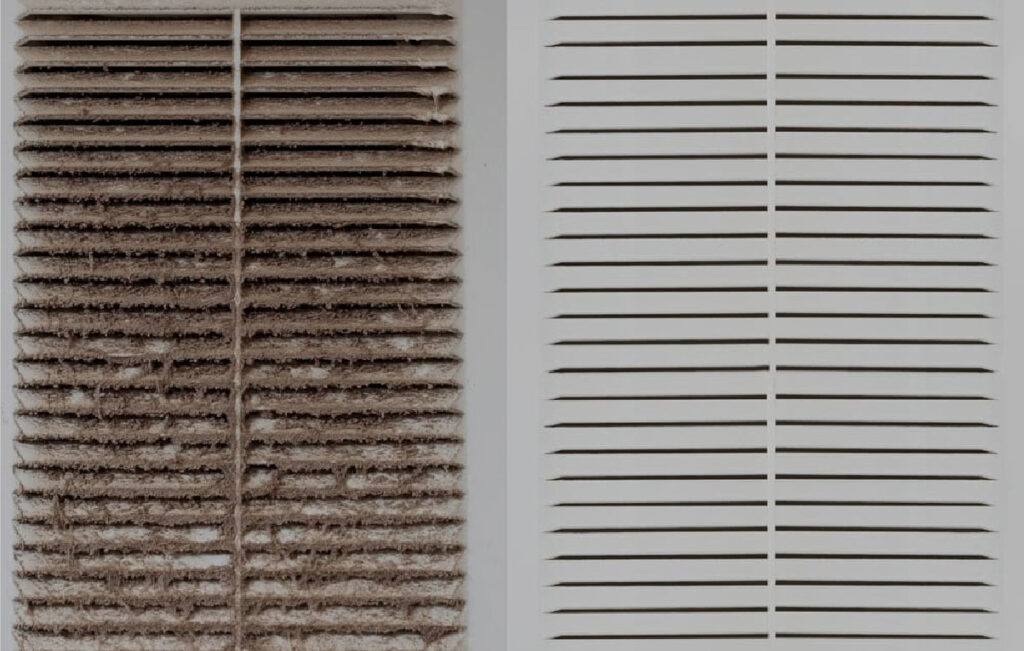 duct cleaning before and after