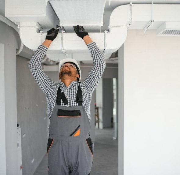 duct cleaning job